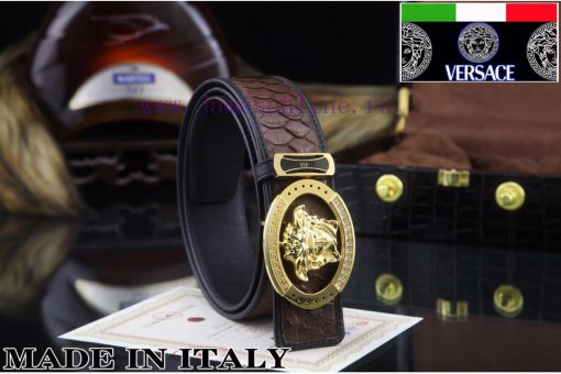 MADE IN ITALYComplete setVERSACE100% dual color pure steel buckle materialThe front of the b e9x75nsn