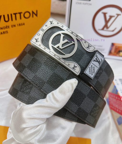 Belt LV Louis Vuitton's top tier replicaThe waistband is made of 100% cowhide, ensuring genu srljk30r - Image 3