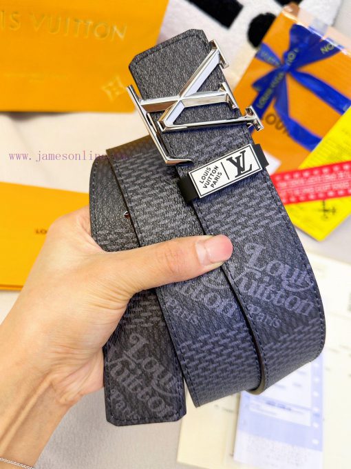 Belt LV Louis ReproductionBelt made of 100% head layer cowhide, ensuring a three-dimensional jz2ex0ch - Image 2