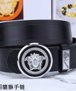 Belt Versace Ver…The waist belt is made of 100% cowhide, ensuring that the genuine leather i e2gnephk