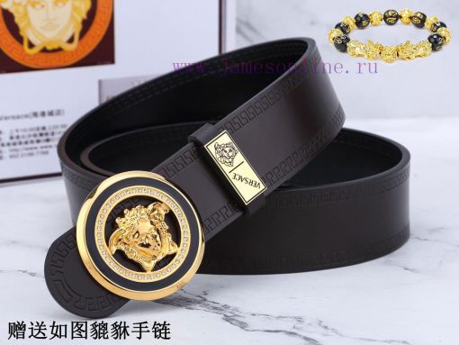 Belt Versace Ver…The waist belt is made of 100% cowhide, ensuring that the genuine leather i 8wr3rfki - Image 3