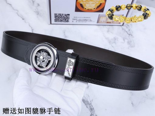 Belt Versace Ver…The waist belt is made of 100% cowhide, ensuring that the genuine leather i e2gnephk - Image 5