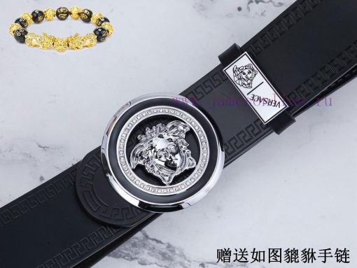Belt Versace Ver…The waist belt is made of 100% cowhide, ensuring that the genuine leather i e2gnephk - Image 8