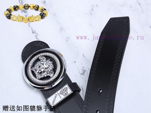 Belt Versace Ver…The waist belt is made of 100% cowhide, ensuring that the genuine leather i e2gnephk - Image 10