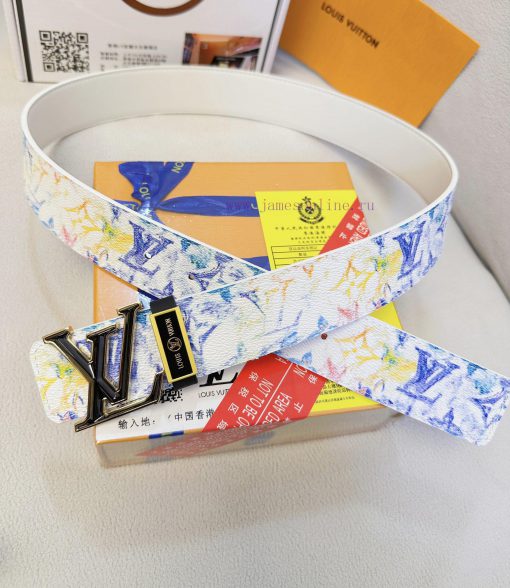 Belt LV Louis ReproductionThe waistband is made of 100% cowhide, ensuring a double-layer dia rzfdbuoz - Image 8