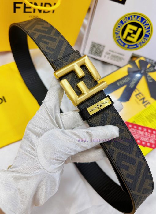 Belt FENDI Fendi ReproductionThe waistband is made of 100% imported top layer cowhide, ensur ylluzwyc - Image 5