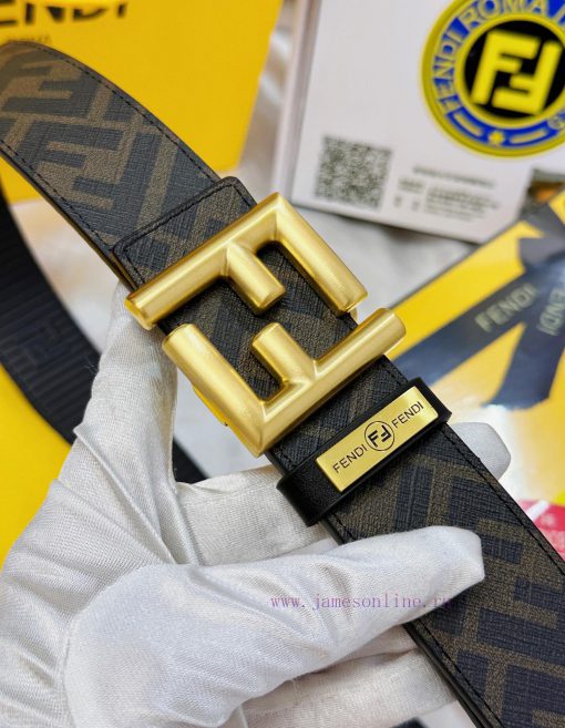 Belt FENDI Fendi ReproductionThe waistband is made of 100% imported top layer cowhide, ensur ylluzwyc - Image 8
