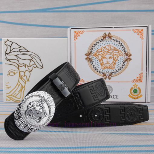 Belt belt Versace cowhide beltMen's belt material: 100% head layer cowhide belt, guaranteed o9xmlxqu - Image 4