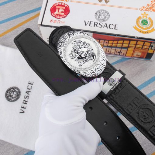 Belt belt Versace cowhide beltMen's belt material: 100% head layer cowhide belt, guaranteed z54uqvdy - Image 9