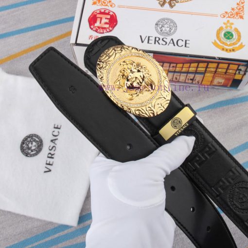 Belt belt Versace cowhide beltMen's belt material: 100% head layer cowhide belt, guaranteed adeu3b5g - Image 9