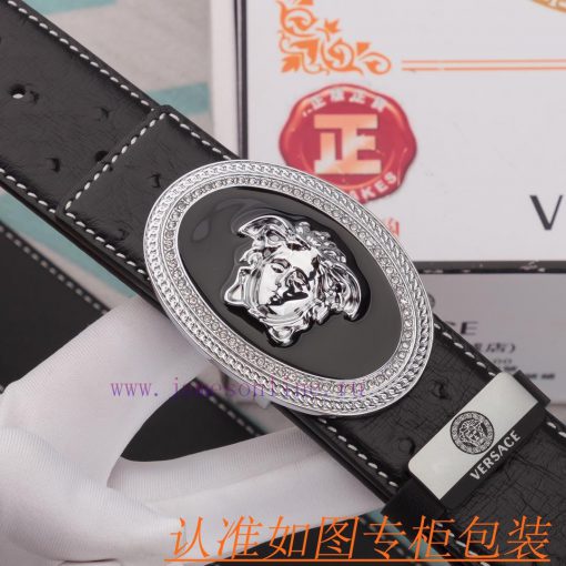 Versace Belt ️ BeltMaterial: 100% top layer cowhide belt, ensuring genuine leather belt, fin p43w50gh - Image 6