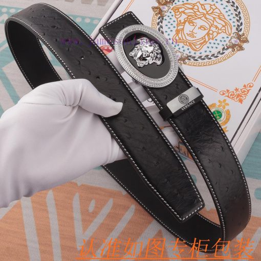 Versace Belt ️ BeltMaterial: 100% top layer cowhide belt, ensuring genuine leather belt, fin p43w50gh - Image 7