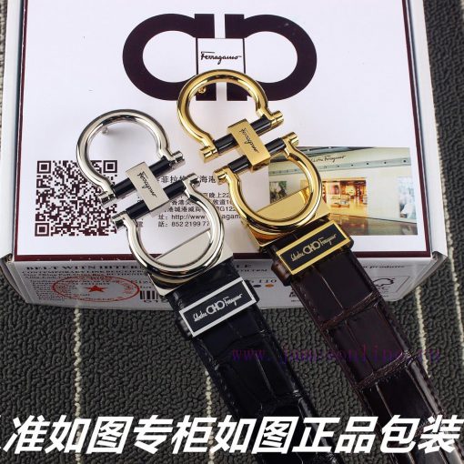 Ferragami crocodile patternComes with a punch as a giftThe material is made of 100% top laye ho6208qu - Image 9