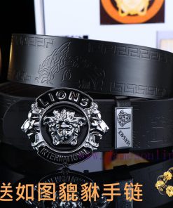 Belt Versace Ver…️Belt made of 100% head layer cowhide, double-sided lychee pattern, ensurin 79p0rcr1