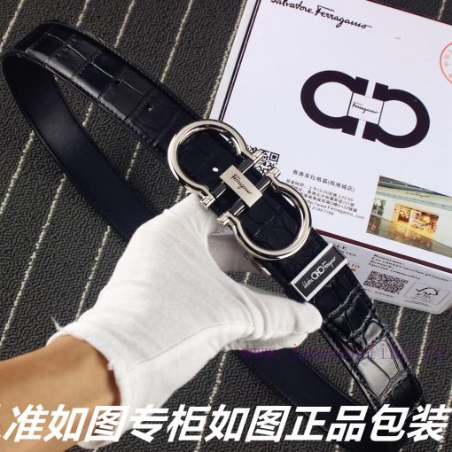 Ferragami crocodile patternComes with a punch as a giftThe material is made of 100% top laye i12qqc2c