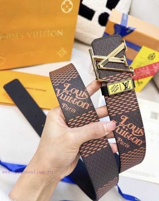 Belt LV Louis ReproductionBelt made of 100% head layer cowhide, ensuring a three-dimensional qm0cus2x - Image 3