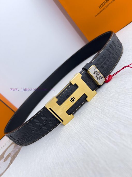 Hermes Hermes waist beltHanging buckle, classic pure steel material buckle head, double-side xpaf6mvh - Image 4