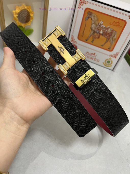Hermes Hermès  Material: Leather Belt with 100% Head Layer. The leather belt is guaranteed t nobugptz - Image 5