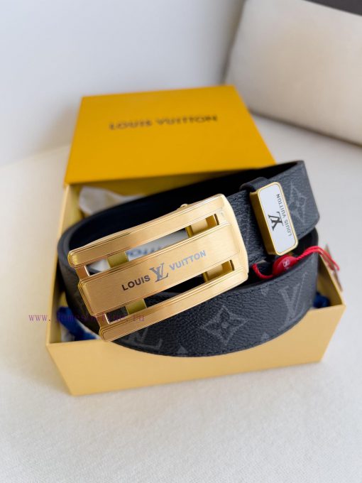 LV... Louis Vuitton Belt ️ Automatic BeltAutomatic buckle, made of pure steel material, with nrufbbj6 - Image 3