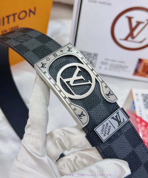 Belt LV Louis Vuitton's top tier replicaThe waistband is made of 100% cowhide, ensuring genu srljk30r - Image 9