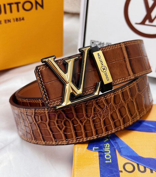 Belt LV Louis ReproductionThe waistband is made of 100% cowhide, ensuring a double layered t u6cp7umv - Image 2