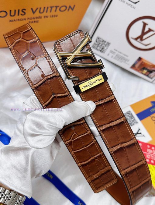 Belt LV Louis ReproductionThe waistband is made of 100% cowhide, ensuring a double layered t u6cp7umv - Image 5