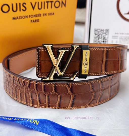 Belt LV Louis ReproductionThe waistband is made of 100% cowhide, ensuring a double layered t u6cp7umv - Image 6