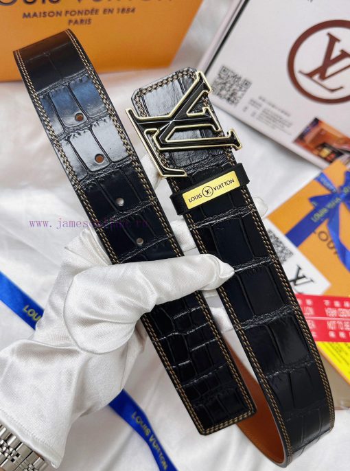 Belt LV Louis ReproductionThe waistband is made of 100% cowhide, ensuring a double layered t 6qsync1z - Image 5