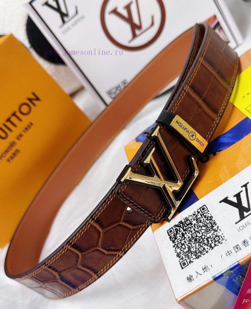Belt LV Louis ReproductionThe waistband is made of 100% cowhide, ensuring a double layered t u6cp7umv - Image 10