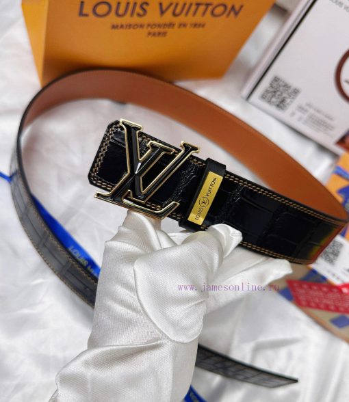 Belt LV Louis ReproductionThe waistband is made of 100% cowhide, ensuring a double layered t 6qsync1z - Image 7