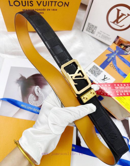 Belt LV Louis Vuitton automatic buckle-Belt replica The automatic belt series is made of 100 ijtdhrqf - Image 8