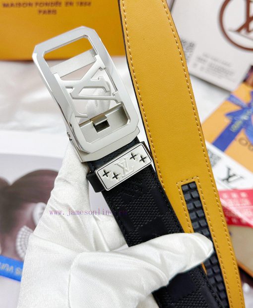 Belt LV Louis Vuitton automatic buckle-Belt replica The automatic belt series is made of 100 ijtdhrqf - Image 9