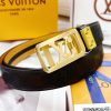 Belt LV Louis Vuitton automatic buckle-Belt replica The automatic belt series is made of 100 mu2hej8a