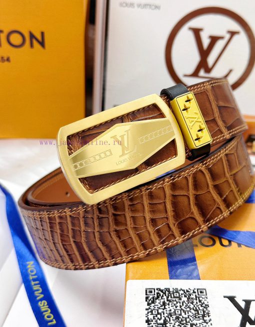 Belt LV Louis Vuitton replicaThe waistband is made of 100% cowhide, ensuring a 24K pure stee a0ol6cmq - Image 4