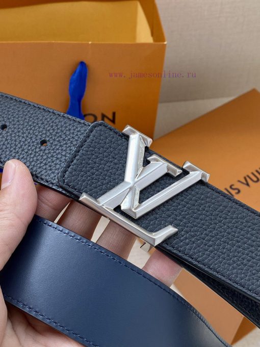 Comes with a complete gift boxThe LV Pyramide Twisted double-sided belt is made of soft Taur heivlxwq - Image 3