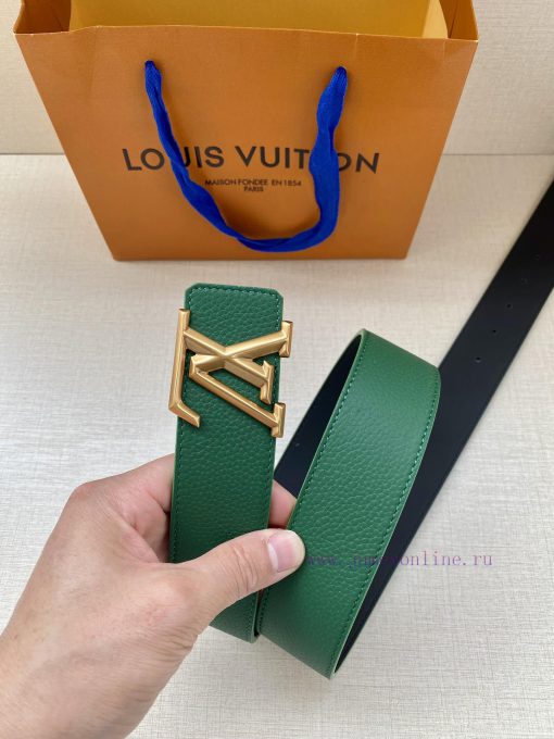 Comes with a complete gift boxThe LV Pyramide Twisted double-sided belt is made of soft Taur 6ol2ga56 - Image 4
