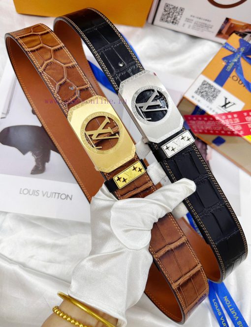 Belt LV Louis Vuitton replicaThe waistband is made of 100% cowhide, ensuring a 24K pure stee wr4ub6b9 - Image 9