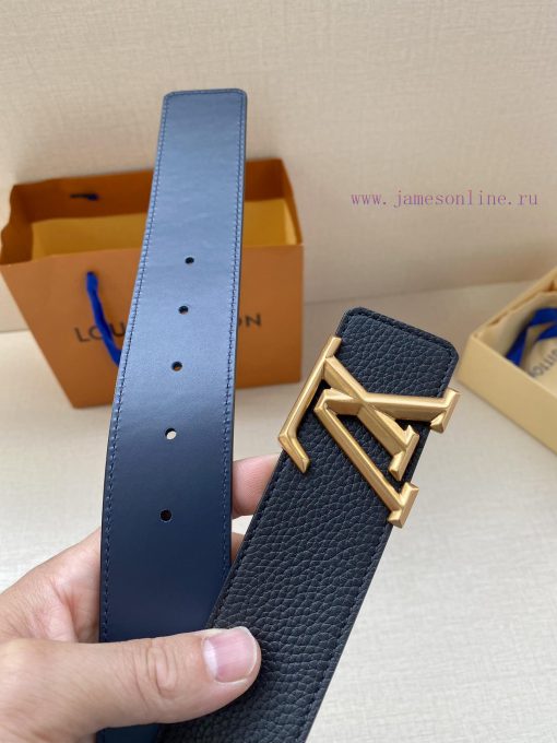 Comes with a complete gift boxThe LV Pyramide Twisted double-sided belt is made of soft Taur heivlxwq - Image 10