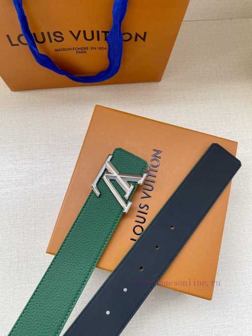 Comes with a complete gift boxThe LV Pyramide Twisted double-sided belt is made of soft Taur 6ol2ga56 - Image 10