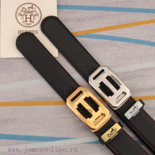 Belt and belt, automatic leather belt from Herm è sMen's belt material: 100% head layer cowh nhq8yxrb - Image 2