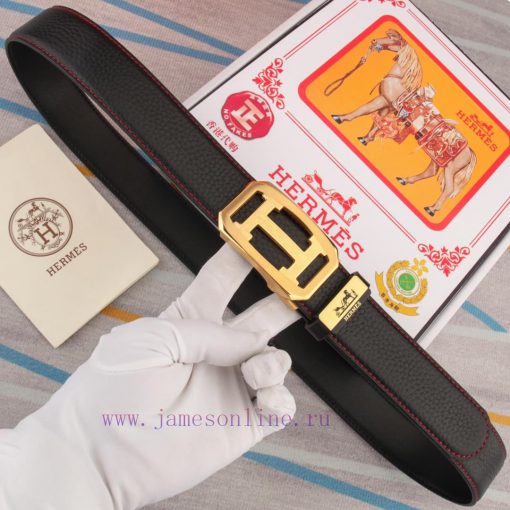 Belt and belt, automatic leather belt from Herm è sMen's belt material: 100% head layer cowh nhq8yxrb - Image 5