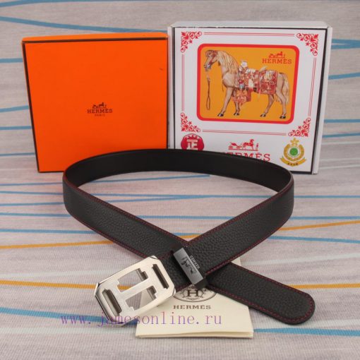 Belt and belt, automatic leather belt from Herm è sMen's belt material: 100% head layer cowh nhq8yxrb - Image 8