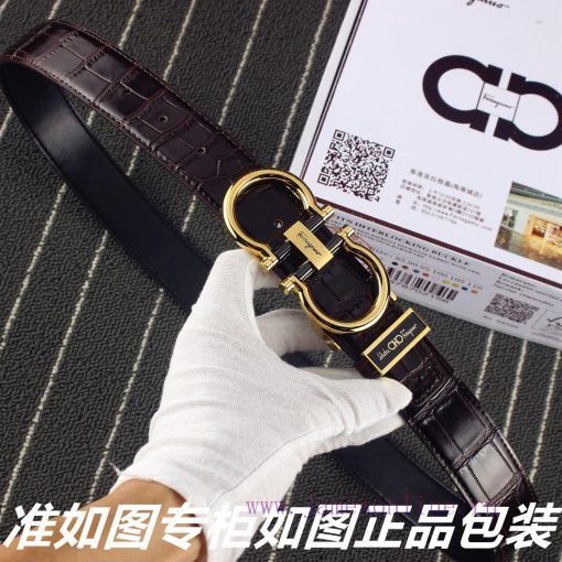Ferragami crocodile patternComes with a punch as a giftThe material is made of 100% top laye 9knog1l3 - Image 2