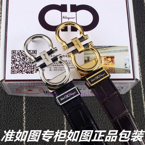 Ferragami crocodile patternComes with a punch as a giftThe material is made of 100% top laye 9knog1l3 - Image 9