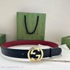 Width 4.0cm Gucci interlocking double G steel buckle, derived from modern style collection d b7ms00jt
