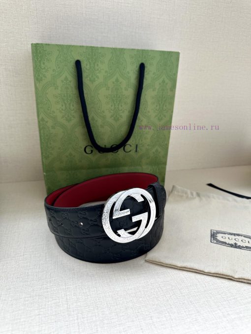 Width 4.0cm Gucci interlocking double G steel buckle, derived from modern style collection d rp48577g - Image 5
