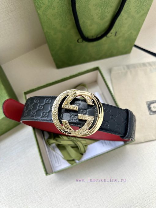 Width 4.0cm Gucci interlocking double G steel buckle, derived from modern style collection d rp48577g - Image 10