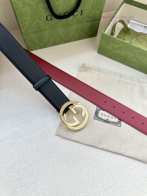 Width 4.0cm Gucci interlocking double G steel buckle, derived from modern style collection d unv96jqo - Image 10