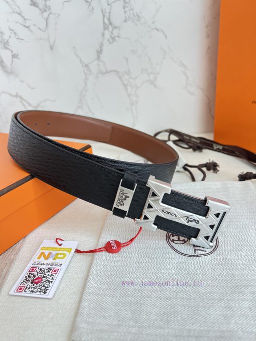 Hermes Hermes waist beltHanging buckle, classic pure steel material buckle head, double-side yl5jxdbv - Image 2