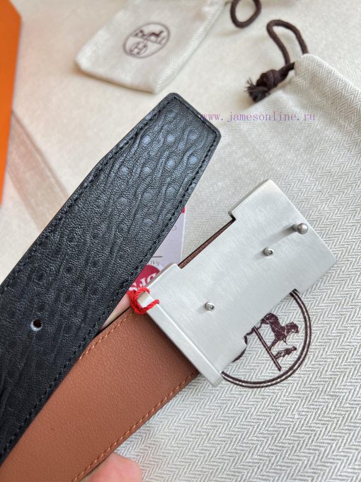 Hermes Hermes waist beltHanging buckle, classic pure steel material buckle head, double-side yl5jxdbv - Image 6